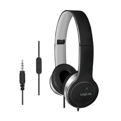 Headset Stereo Mikrofon Kopfhörer Overear PC Smartphone Computer Laptop Schwarz