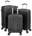 Reisekoffer Set 3 teilig Hartschale ABS Trolley mit 4 Rollen Schloss 4 Farben 