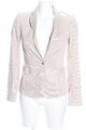 ZARA BASIC Jerseyblazer Damen Gr. DE 34 creme Casual-Look