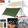 Camping Tarp Zeltplanen Sonnensegel Zelt mit 2x 200cm Zeltstangen UV Schutz DHL