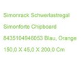 Simonrack Schwerlastregal Simonforte Chipboard 8435104946053 Blau, Orange 150,0