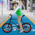 20" Freestyle Kinderfahrrad Jungen Mädchen Fahrrad Kinder Fahrrad Schwarz+Rot 