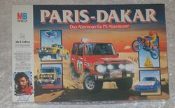 Paris Dakar Das Abenteuer für PS-Abenteurer - MB Spiele 1985 - Rallye Brettspiel