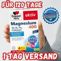 Doppelherz Magnesium 400 B1 B6 B12 Folsäure 120 Tabletten Sport 100% Hochdosiert