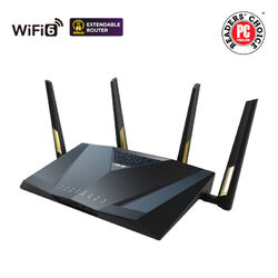 Asus Wireless Dual Band Gigabit Router, UK RT-AX88U PRO 802.11ax, 1148+4804 Mbit