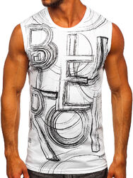 Tanktop T-Shirt Tank Top Tee Achselshirt Muskelshirt Aufdruck Herren BOLF Print