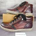 Caprice Damen Sneaker aus Hirschleder Materialmix burgund Gr.38,5