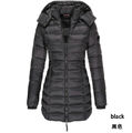 Damen Herbst Übergangs Jacke Stepp Mantel Parka Steppjacke Lange Coat Winter Neu