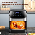 Airfryer 8L Heißluftfritteuse Heißluft Fritteusen Sichtfenster Friteuse 1500W DE