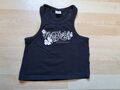 Tanktop T-Shirt PAGEONE GR. 134/ 140 schwarz mit Druck