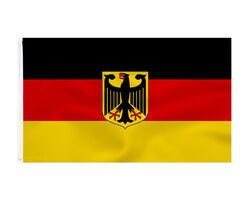 Deutschland Fahne mit Adler  Flaggen  90 x 150 cm mit 2 Ösen