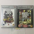 2x PS2 Spiele GTA San Andreas + Grand Theft Auto III Handbuch & Karte Platinum Bundle