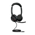 JABRA Evolve2 50 Schwarz Stereo On-Ear Headset ANC UC USB-C Busylight BRANDNEU