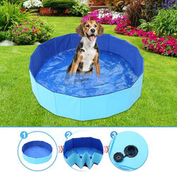 Hundepool Hunde Swimmingpool Schwimmbecken Planschbecken Pool Bad Becken Faltbar