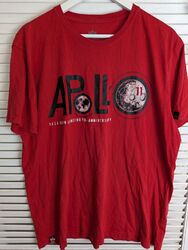 Alpha Industries Apollo 11 50th Anniversary Herren T-Shirt Oberteil Gr. 2XL rot