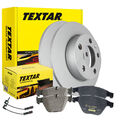 TEXTAR BREMSSCHEIBEN PRO + BREMSBELÄGE + WARNKONTAKT MINI R55 - R59 HINTEN Ø259