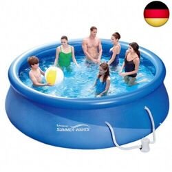 Summer Waves Fast Set Quick Up Pool 366x91cm Swimming Pool Familien Schwimmbad