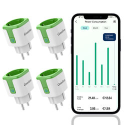 WLAN Steckdose mit Strommessung Energiekostenmesser Stromzähler WiFi Smart Plug