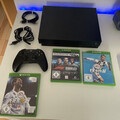 Microsoft Xbox One X 1TB Spielekonsole +3 Spiele + Controller - Schwarz