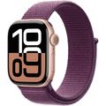 Apple Watch Series 10 Sport Loop 42 mm Aluminium Smartwatch GPS roségold/pflaume