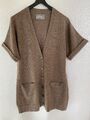 Damen Kaschmir Cardigan Weste Strickjacke Public Cashmere  Gr40 Braun 