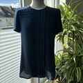 Seidensticker Damen Bluse Gr. 36 Blau Transparent