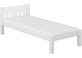 Einzelbett Kiefer weiß 90x200 Futon Jugendbett Matratze Rollrost Kinderbett