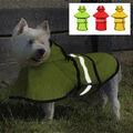 Hunde Regenmantel Regenjacke mit Kapuze Wasserdicht Reflektierend S-4XL Size