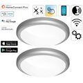 2x Hama WiFi LED Deckenleuchte 18W 120W dimmbar WLAN Deckenlampe App-Steuerung