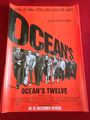 Oceans Twelve Kinoplakat Poster A1, Clooney, Pitt, Damon, Roberts, Garcia