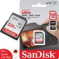 SanDisk Ultra SD Speicherkarte 128GB SDXC Class10 140MB/s*