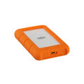 LACIE Rugged USB-C Festplatte, 5 TB HDD, 2,5 Zoll, extern, Silber/Orange