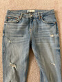 ZARA Damen Jeans 38 hellblau distressed Löcher The Skinny 