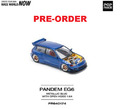 Pre-Order POP Race 1/64 Pandem Civic EG6, metallic blue with open hood