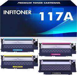 117A HP 150nw MFP 179fnw kompatible Tonerkassetten für HP 117A W2070A 4er-Pack