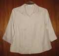 Peter Hahn  Damen Bluse  / Blusenjacke   -beige-  Gr. 40