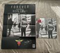 Bon Jovi Forever handsigniertes Poster & rote LP Vinyl - 75 HERGESTELLT - versiegelt brandneu