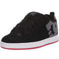 DC Shoes Herren Court Graffik Schwarz/Grau/Rot Niedrig Top Sneaker Schuhe ( Byr