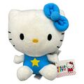 Sega Sanrio Hello Kitty Katze Fee Flügel Plüsch Stofftier 17cm Weiß Blau Stern