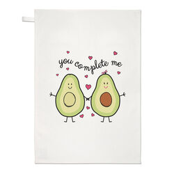 Avocado You Complete Me Geschirrtuch Geschirrtuch - Liebe Valentinstag Freundin