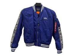 Alpha Industries MA1 AI Tape Bomberjacke - nautical Blue ,  XL