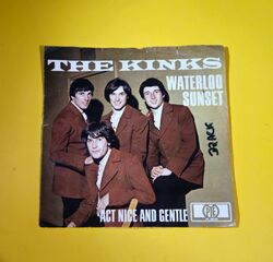 The Kinks ‎– Waterloo Sunset / Act Nice And Gentle  - Vinyl - Single 7"