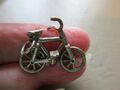 SELTENER VINTAGE STERLINGSILBER PUSH FAHRRAD FAHRRAD BEWEGLICHER FOB CHARM ANHÄNGER UK