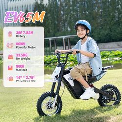 14 Zoll Elektromotorrad für Kinder ab 15 Jahren Kinder Motorrad 30km/h Teenager