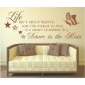 Wandtattoo Leben Spruch Life to Dance Storm Rain Wandsticker Wandaufkleber 2