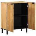 Sideboard Braun 60x33x75 cm Massivholz Mango