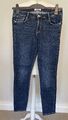 ZARA TRAFALUC; SKINNY JEANS; GR: 38; DUNKELBLAU; BUNDHÖHE: MITTEL