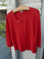 Peter Hahn, Strickjacke , Cardigan,Rot,Gr 40