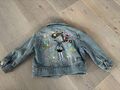 Jeansjacke Mädchen Gr. 80 (6-9 Monate) mit hübschen Aufdruck