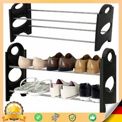 Schuhregal Schuhschrank mit 2 Ablagen Schuhablage Regal Schuhständer Retoo